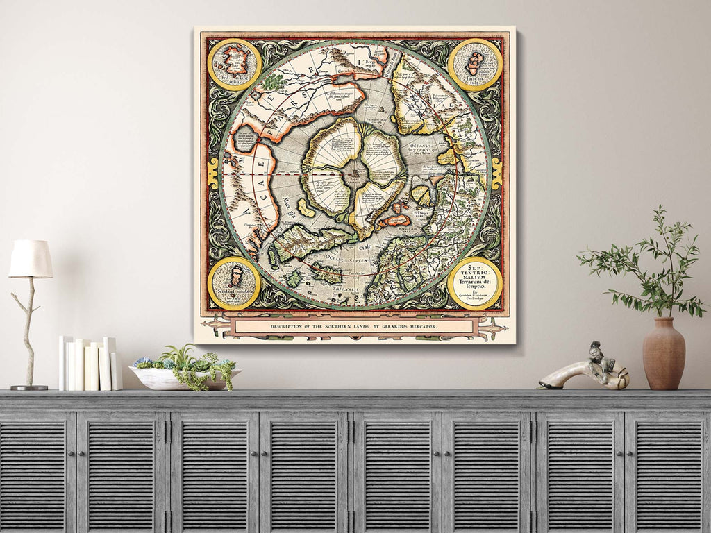 Mercator North Pole Map – Masterpiece Maps
