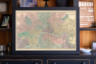 colored map of old london