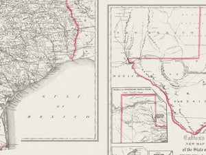 detailed texas map