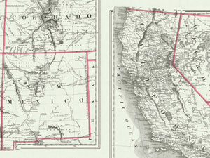 Detailed west coast map