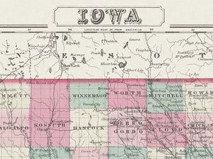 Historic Iowa map