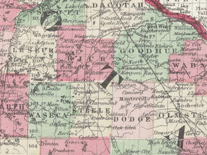 historic Minnesota map