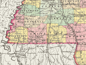 Classic Mississippi Map