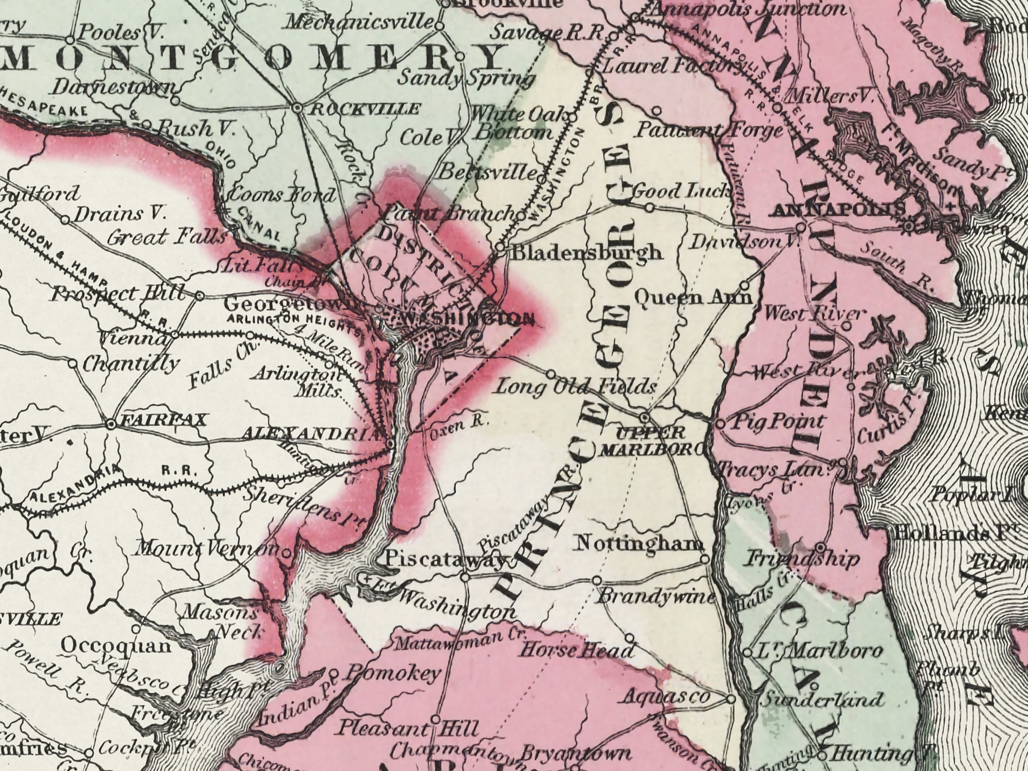 Historic maryland map