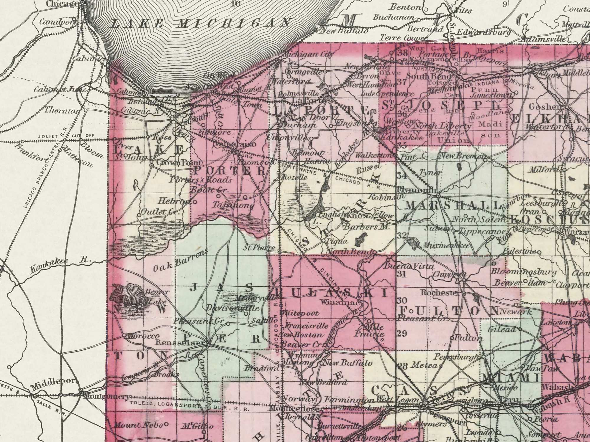 map of indiana