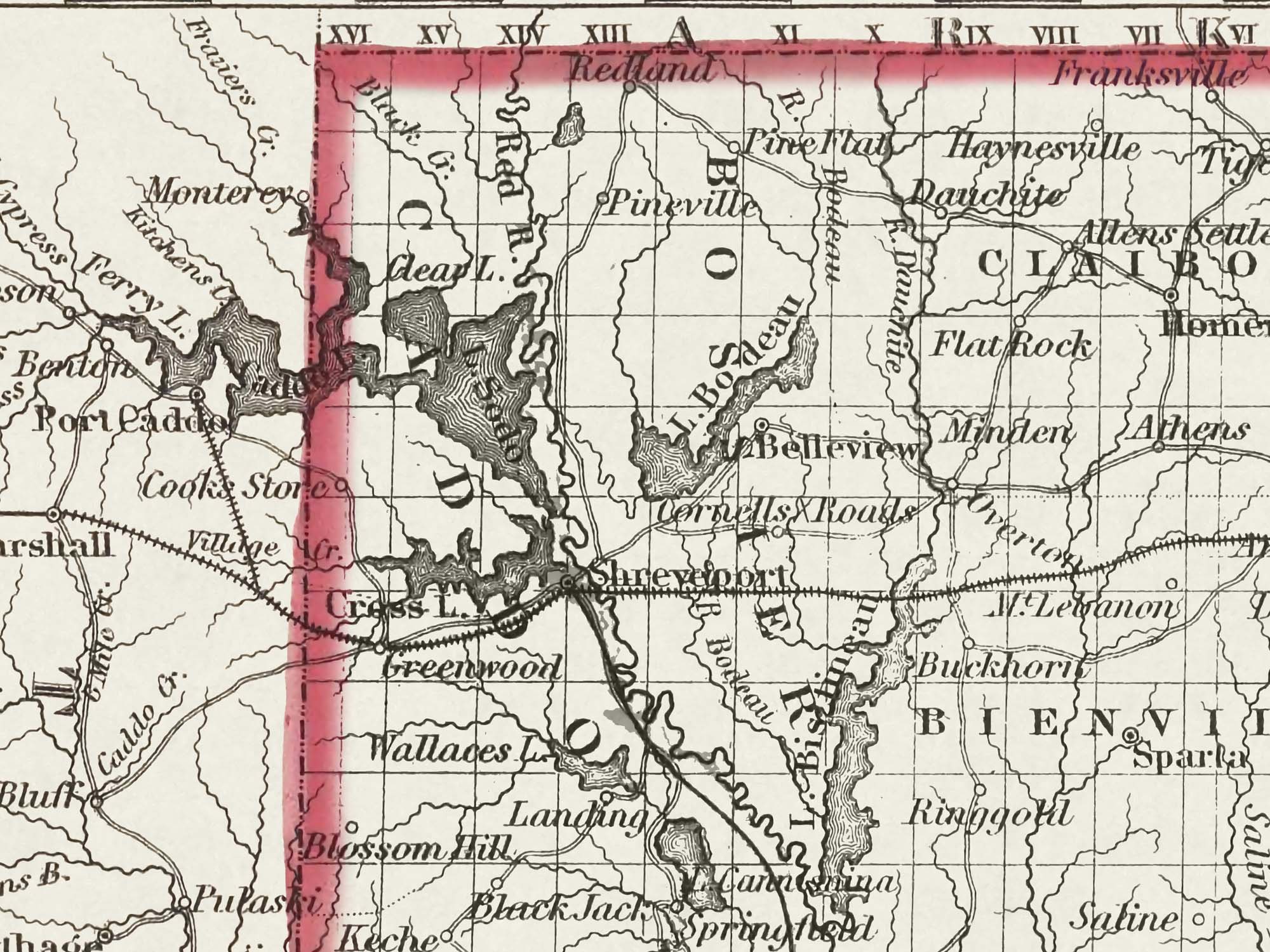 Vintage Louisiana State Map