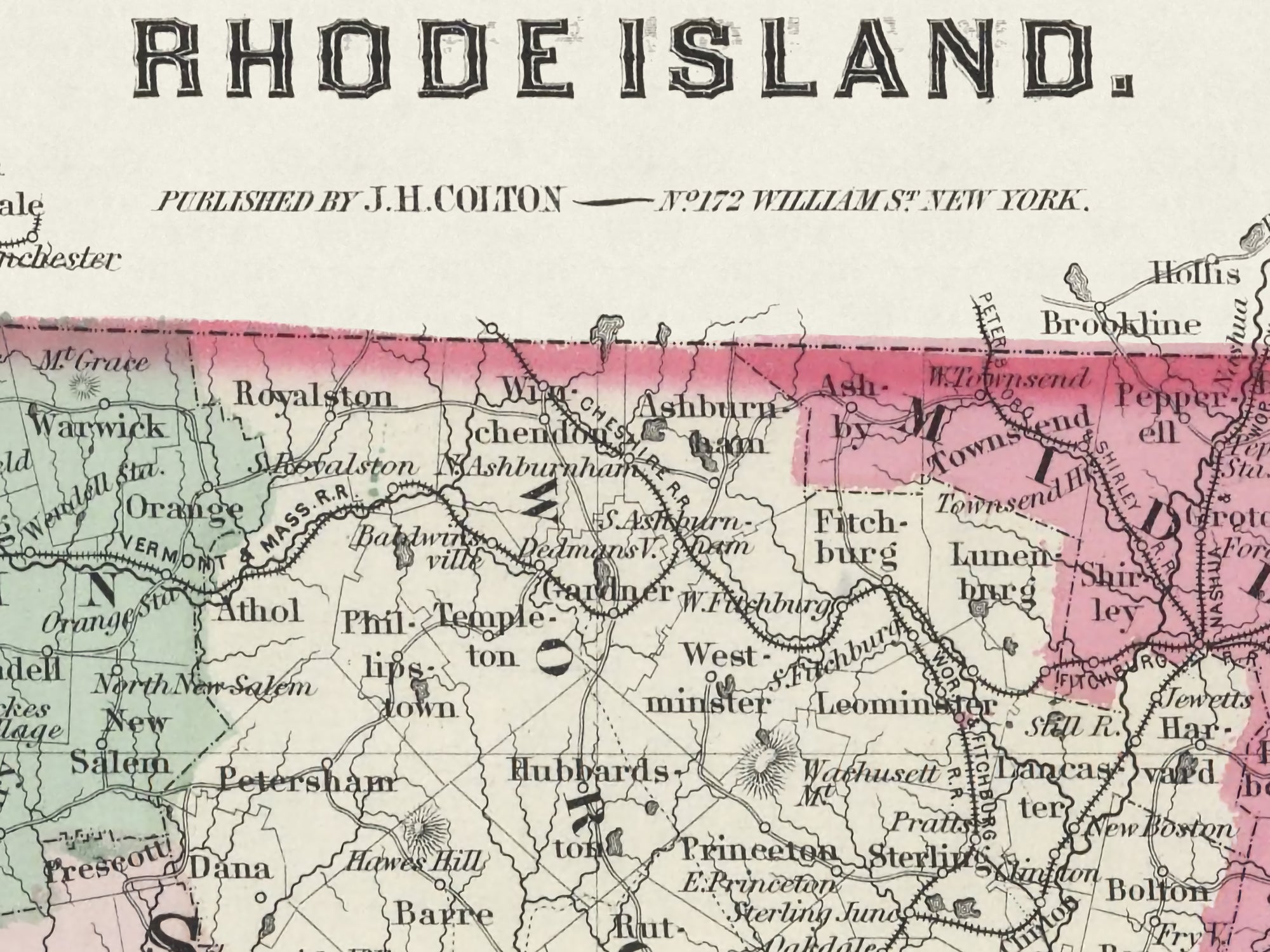 Classic Rhode Island Map