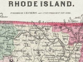 Classic Rhode Island Map