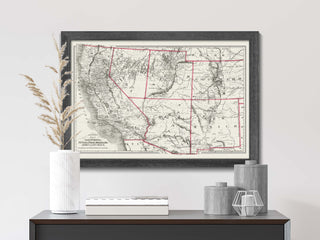 Vintage Arizona map