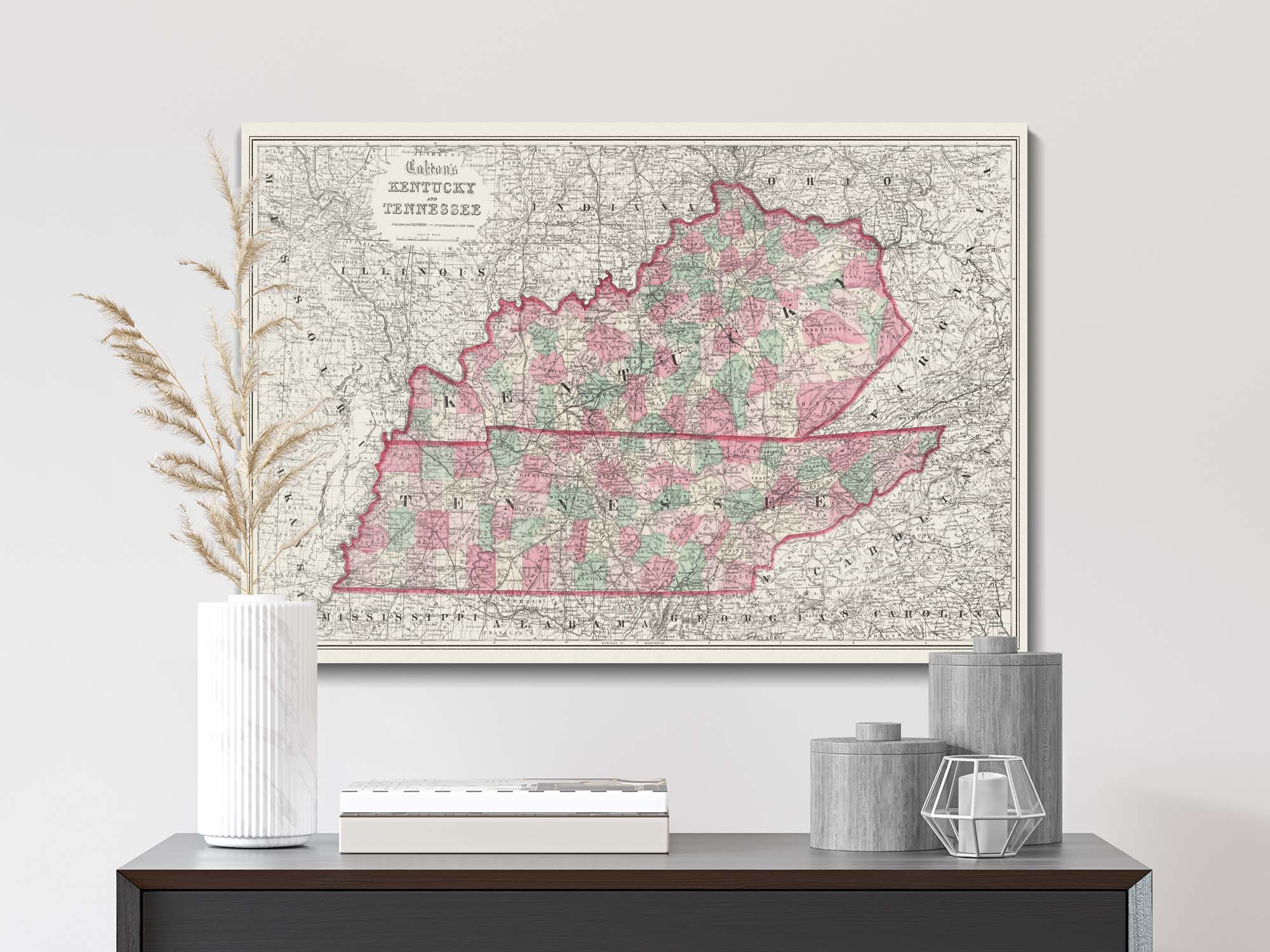 Vintage Kentucky map