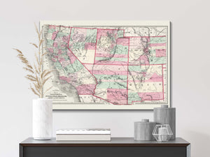 Vintage Arizona Map