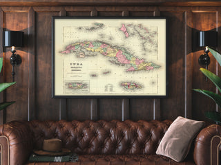 Cuba antique map