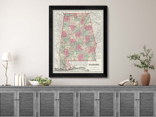 historic Alabama map