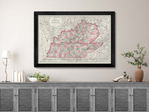 Kentucky vintage map